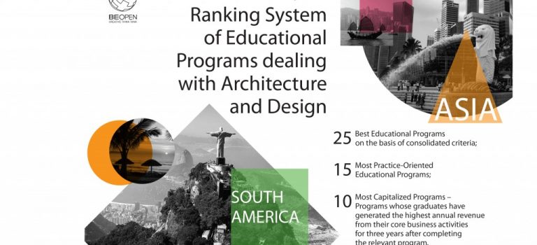 BE OPEN Foundation Presents the Ranking System of Educational Programs Dealing With Architecture and Design